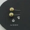 Aguja de plata 925 perla de 8 mm pendientes de regalo joyería japonesa y coreana pendientes simples de perla tipo frijol fabricantes de pendientes al por mayor