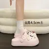Sandalias tipo Birkenstock Dulces para el Verano y el Trabajo, Zuecos de EVA con Delicados Lunares Lindos, Moño de Fresa y Diseño Perforado