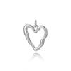 Colgante de corazón de melocotón con cara convexa, estilo retro, chapado en cobre de 18 quilates, diseño original, para hacer tú mismo, joyería, pulsera, collar, pendientes, accesorios.