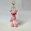 Hilo en Stock Muñeco Colgante de Ganchillo Animalito Lindo Colgante Llavero Hecho a Mano Creativo Decoración de Bolso