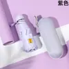 Sombrilla Parasol con Logo Personalizado, Mini Compacta con Recubrimiento Negro para Protección Solar y Protección UV, Doble Uso para Sol y Lluvia, Sombrilla Portátil tipo Cápsula para Mujeres