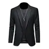 Nuevo Traje Casual para Hombre Talla Grande Traje Ajustado Chaqueta de Traje Vestido de Boda para Hombre Traje de Negocios Chaqueta Occidental Sencilla
