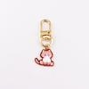 Llavero Colgante de Gato Estilo Dibujo Animado Lindo, Colgante de Diseño Exquisito de Nicho, Joyería, Metal con Goteo de Aceite de Aleación Regalo