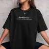 Algodón Puro Estampado de Letras Nuevo de Moda Verano Elegante 100% Estampado Holgado Casual Versátil Cómodo Top de Manga Corta
