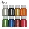 20ml Polvo Perlado Brillo Pegamento de Cristal Molde de Silicona Barro de Cristal Polvo para Slime Pigmento para Jabón Hecho a Mano DIY