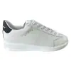 Zapatos GG Star Corea del Sur Verano y Otoño Nuevos Zapatos Blancos de Piel con Cordones Plataforma de Estrella Casuales