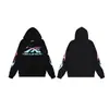 Sudadera con capucha y estampado de Estrella del Infierno Retro Americano Desgastado Pantalones Casuales Sueltos Hip-Hop Traje de Pareja para Hombres y Mujeres