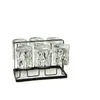 Copo de Água de Luxo Leve Conjunto Doméstico Bule de Água Fria Bule Resistente a Altas Temperaturas Xícara de Chá Hospitalidade Copo de Vidro Simples Conjunto de Chá para Beber Água