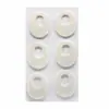 Parche de Ojal de Fieltro en Forma de C, Parche para el Pie Anti-Desgaste, Parche Anti-Dolor para Ampollas, Almohadilla Protectora, Parche de Ajuste Antideslizante para Zapatos de Tacón Alto para Mujer