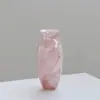 Nuevo Estilo Chino Estilo Tinta Nube Rosa Jarrón de Vidrio Hecho a Mano Sala de Estar Habitación Modelo Hotel Folclórico Decoración de Alta Gama