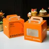 Caja para Pastel de 4 Pulgadas con Asa Caja de Embalaje para Pastel de Cumpleaños para Pasteles de Mousse para Niños Horneado Caja de Embalaje de 4 Pulgadas de Alto