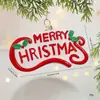 Melhor Venda da Amazon Enfeites de Bola com Formato Especial de Natal Cenário de Natal Decoração de Árvore de Natal Pingente de Homem Velho Trem