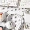 Estante de Almacenamiento con Tablero Perforado Estante de Herramientas para Entrada Cocina Tienda Multifuncional Hardware de Pared de Acero Inoxidable Tablero Colgante de Almacenamiento