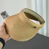 Sombrero de Sol para Protección Solar, Versátil para Vacaciones, Sombrero de Paja de Ala Ancha, Color Sólido, Estilo Simple, Nuevo Modelo 2026, Sombrero de Paja de Copa Abierta para Mujer, Verano