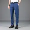 Jeans Masculino Stretch Lavado Estilo Novo, Calça Jeans de Seda para Verão, Calça Masculina Casual de Corte Reto, Versátil
