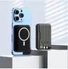 Carregador portátil magnético com carregamento sem fio, grande capacidade de 10000 mAh, display digital, logo de carregamento rápido, atacado, transfronteiriço
