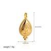 Colar com Corrente de Ouro 18K e Pedra de Nascimento, Pingente Personalizado DIY Removível, Fashion e Versátil, Transfronteiriço