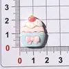 Bolo de Simulação Biscoito Chá da Tarde Acessórios de Resina DIY Cola de Creme Enfeites de Presilha de Cabelo Capa de Celular Charms para Crocs Montagem