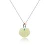 Satisfactorio y Deseable Collar para Mujer de Plata de Ley 925 con Colgante de Jade Hetian Natural, Cadena para Suéter Étnica de Nicho Joyería de Gama Alta