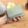 Fabricante Transfronteiriço Nova Carteira Pequena de Moedas de Superfície Macia Carteira Pequena Feminina Bolsa Curta com Zíper Bolsa Clutch da Moda Porta-Cartões Bolsa Feminina