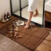 Tapete de Absorção de Água de Lama Diatomácea com Estampa de Borboleta e Flor Transfronteiriço Tapete de Chão de Secagem Rápida para Banheiro Vaso Sanitário Tapete para Pés de Porta de Entrada