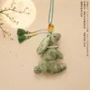Bolsita de regalo pequeño para el Festival de Medio Otoño, bolsita de conejo de paz y bendición, colgante para bolsa de coche, decoración de bolsa de la fortuna