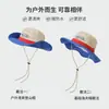 Nuevo Sombrero de Pescador de Ala Ancha con Combinación de Colores Dopamina para Exteriores 2025 para Mujer, Sombrero de Verano para Viajes, Protección Solar, Senderismo al Aire Libre