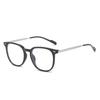 Estilo K do novo Tr90 Plain Mirror Ins Retro Confortável Masculino e Feminino Armação Quadrada Grande Armação de Metal para Miopia