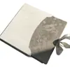 Porta-Cartão de Convite de Casamento em Veludo com Folha Prateada, Convites em Acrílico Impressos Personalizados, Lembrancinha de Casamento de Luxo