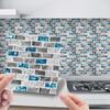 Papel Pintado Impermeable y a Prueba de Humedad Transfronterizo Msc Autoadhesivo Mosaico Estéreo Antiincrustante Decoración Baldosa Decorativa Papel Pintado