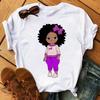 Camiseta de manga corta para mujer 2023, estampado de moda, camiseta de fondo de estación independiente, camiseta de mujer de talla europea, cuello redondo