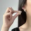 Pendientes de Flor de Diamante Coloridos, Suaves, Dulces y Frescos para Verano, Pendientes de Diseño de Nicho Versátiles para el Viaje Diario