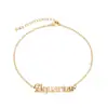 Pulsera de Acero de Titanio con los Doce Signos del Zodiaco Venta Caliente Transfronteriza Playa Gótico Letra Zodiaco Moda Personalizada Viajero Pulsera para Mujer