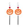 Aretes de serie de Halloween al por mayor del fabricante, aterradores y divertidos, fantasma, murciélago, araña, aretes de calavera