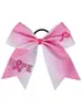 Cinta Rosa de Nuevo Estilo Transfronteriza Día de Concientización sobre el Cáncer de Mama Lazo para el Cabello Elástico Alto Versátil Accesorio para el Cabello Fabricante Mayorista