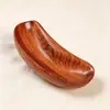 Raspador de tigela pequena de sândalo dourado, placa de massagem para pontos de acupuntura das costas, ferramenta de massagem para meridianos de sândalo, massageador de sândalo para ombros, pescoço e pernas