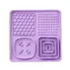Plato Popular Transfronterizo de Silicona Multifuncional para Mascotas Anti-Atragantamiento Comida Lenta Tapete para Lamer con Ventosa Deslizante Universal para Gato y Perro