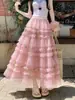 Diseño de Nicho Falda Larga para Mujer Primavera 2026 Nuevo Estilo Dulce Falda Plisada Holgada Adelgazante Casual Falda Larga