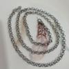 Collar de acero de titanio para hombre, cadena lisa sin colgante, estilo coreano, elegante, cadena combinable con todo, cadena de hueso de serpiente, cadena de hip hop, joyería