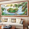 Fabricantes de Punto de Cruz en Douyin, Kuaishou y Xiaohongshu Ofrecen Dropshipping de los Nuevos Modelos 2026 de Bordado de Hilo para Arte de Pared de Sala de Estar con Paisajes