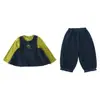 Conjunto de chaleco de mezclilla para niñas, nueva colección primavera/otoño 2026, elegante y moderno, lindo y casual, atuendo de tres piezas para niñas pequeñas