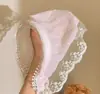Diadema de Encaje Blanco, Turbante, Pañuelo Francés Triangular de una Sola Pieza, Pañuelo Cuadrado, Accesorio para el Cabello Estilo Pastoral para Mujer