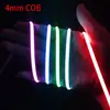 Lâmpada Cob com barra de luz monocromática suave de 4 mm de largura ultrarrápida 5V autoadesiva luz decorativa estroboscópica brilhante fitas de led