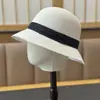 Sombrero de sol de verano estilo coreano, sombrero de paja para la playa para mujer, elegante y plegable, protección UV, adecuado para vacaciones en la costa