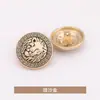 Cabeza de León Cosido a Mano Metal Lana Abrigo Chaqueta Traje Formal Botones Botones Accesorios de Ropa Jinda