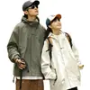Chaqueta Casual Nueva para Senderismo al Aire Libre 2025, Chaqueta Holgada a Prueba de Tres Elementos, Marca de Moda Chaqueta Sencilla de Primavera y Otoño