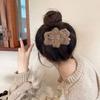 Grampo de cabelo de coelho de pelúcia fofo com desenho de urso, acessórios para cabelo novos, estilo japonês, para outono e inverno, para meninas, grampo de cabelo para bebês
