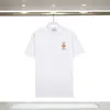 Camiseta de comercio exterior fuente nicho verano nuevo estampado logo Casablanca camiseta de manga corta mujer 100% algodón puro