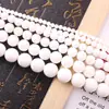 Contas Redondas de Porcelana Branca Materiais para DIY Feito à Mão Pulseira com Contas Colar Materiais para Joias Contas de Cerâmica Acessórios para Joias Contas Soltas