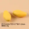 Colgante de manzana estéreo de resina acrílica artificial lindo al por mayor para collar, pulsera y llavero DIY.
